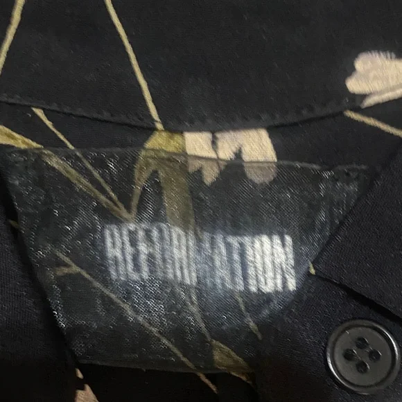 Reformation Chic Black Floral Mini Dress - Picture 2 of 4